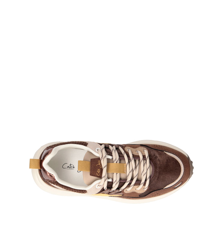 CATCH JUICE Sneaker donna marrone