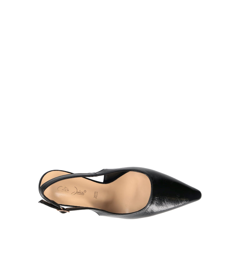 CATCH JUICE Slingback donna nero