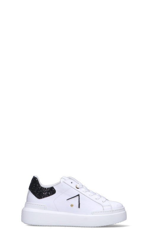 ED PARRISH Sneaker donna bianca/nera in pelle
