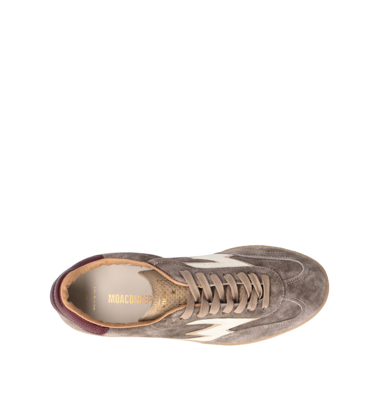 MOACONCEPT Sneaker donna taupe in suede