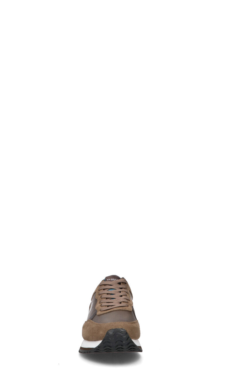 U.S. POLO ASSN. Sneaker uomo marrone in suede