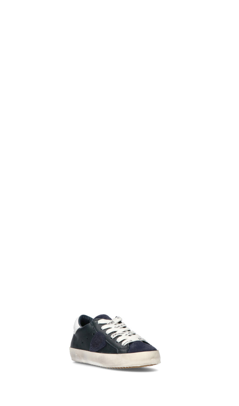PHILIPPE MODEL Sneaker bimbo blu in pelle