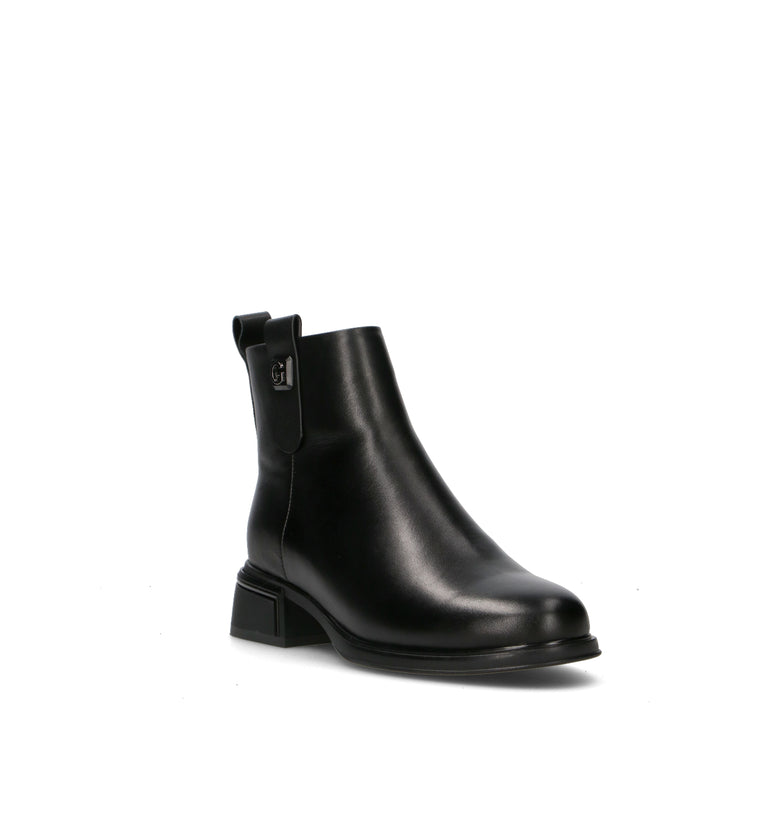 CORSO MILANO Tronchetto donna nero in pelle