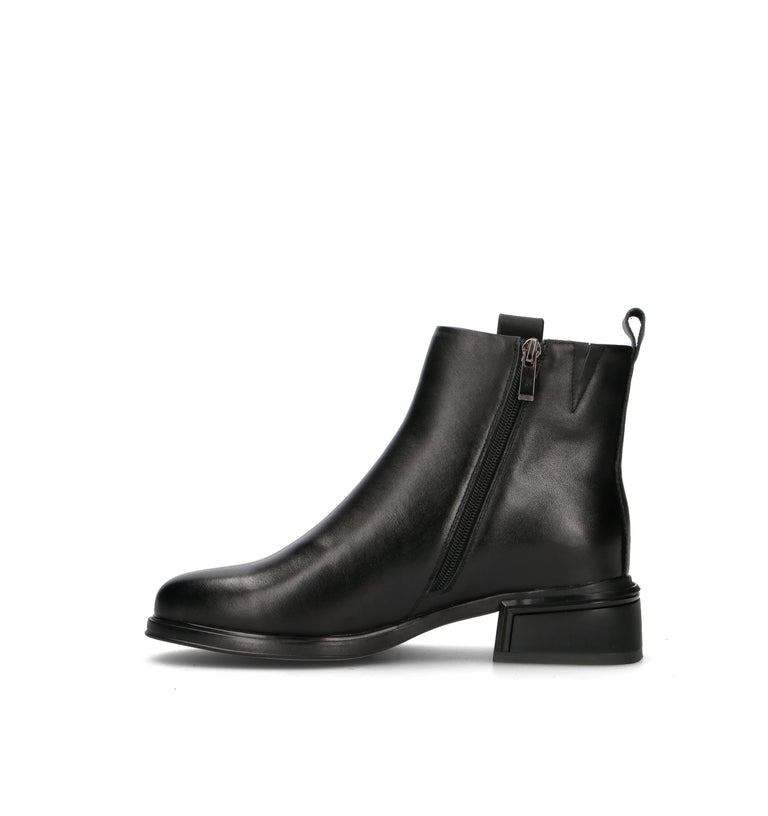 CORSO MILANO Tronchetto donna nero in pelle