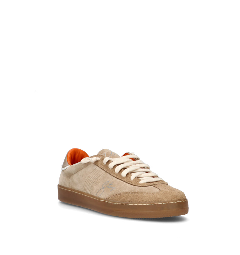 STACY Sneaker uomo beige in suede