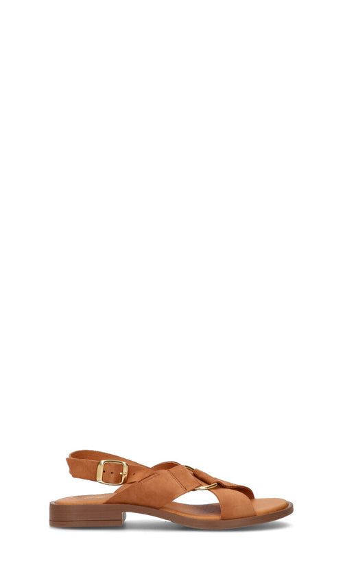 WEDO Sandalo donna marrone in suede
