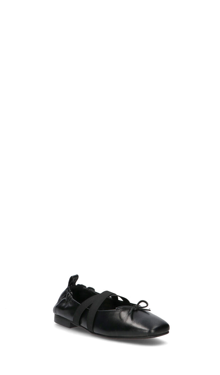 WEDO Ballerina donna nera in pelle