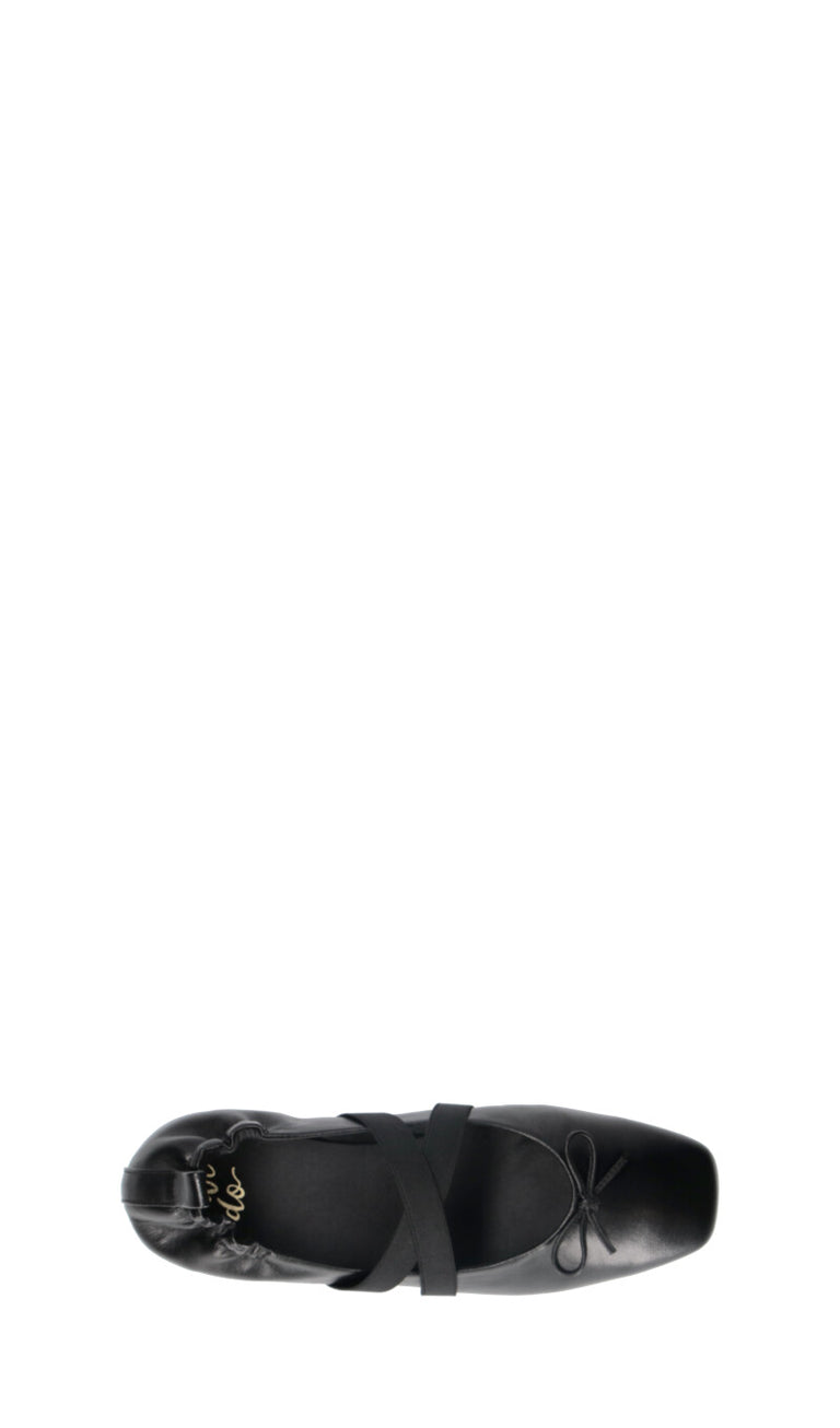 WEDO Ballerina donna nera in pelle