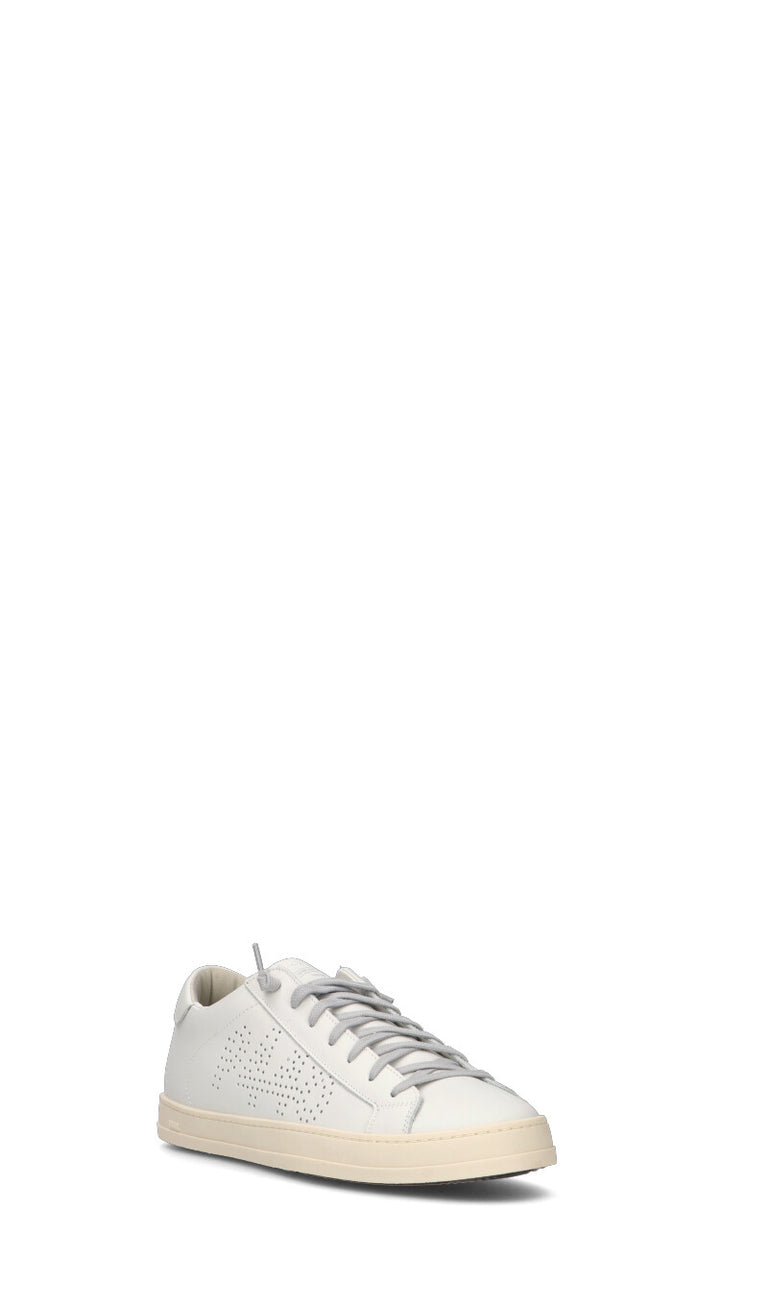 P448 Sneaker uomo bianca in pelle