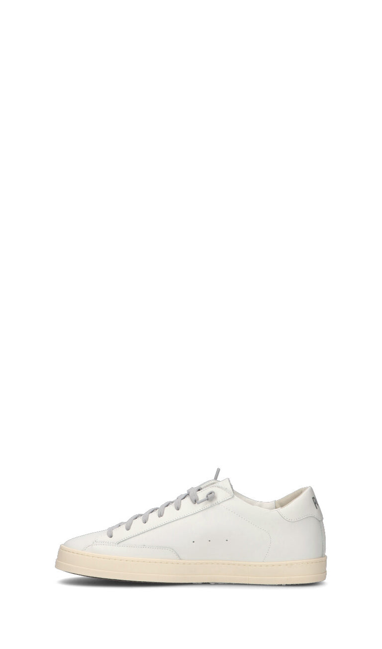 P448 Sneaker uomo bianca in pelle