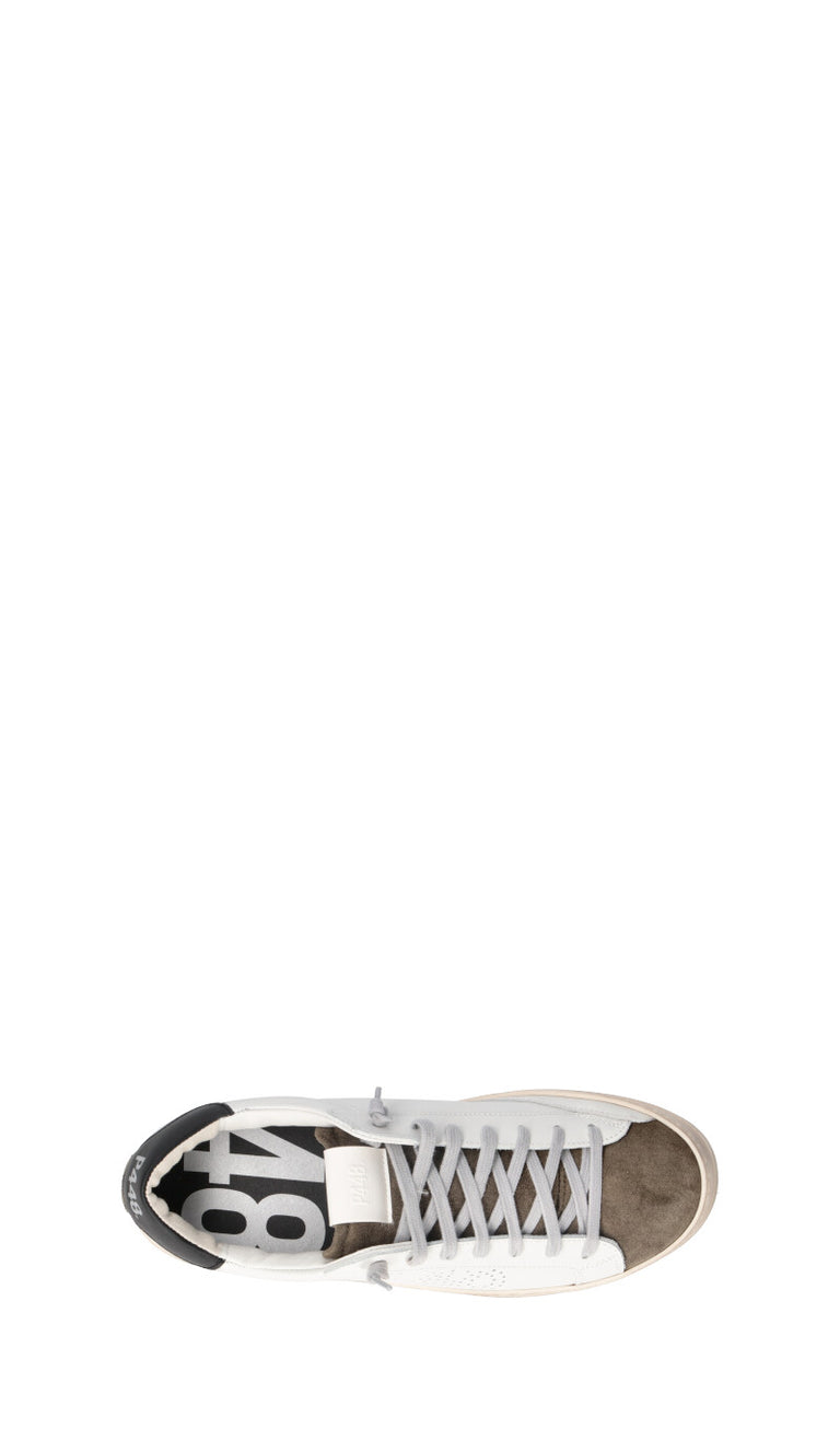 P448 Sneaker uomo bianca/grigia in pelle