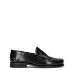 SAXONE Mocassino uomo nero in pelle