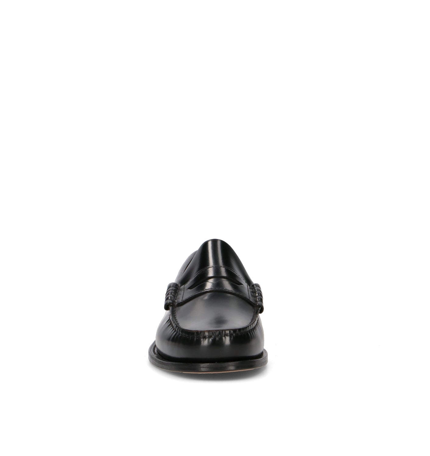 SAXONE Mocassino uomo nero in pelle