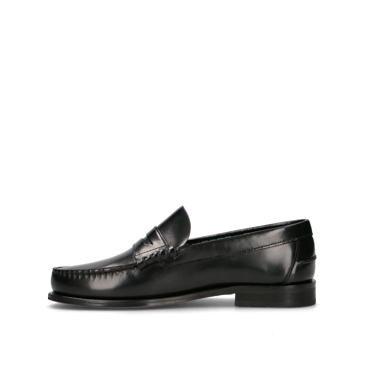 SAXONE Mocassino uomo nero in pelle