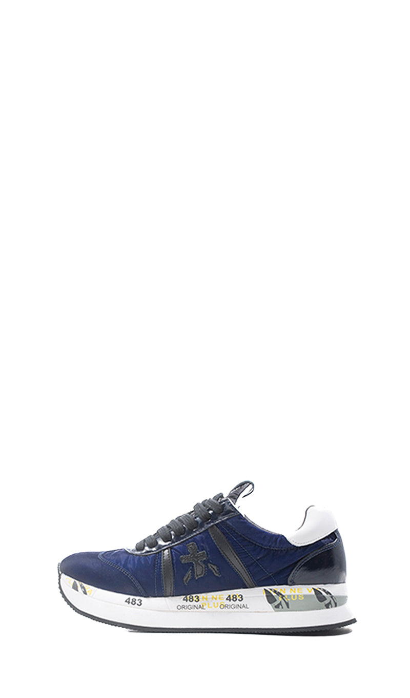 PREMIATA CONNY Sneaker trendy donna blu in pelle/tessuto