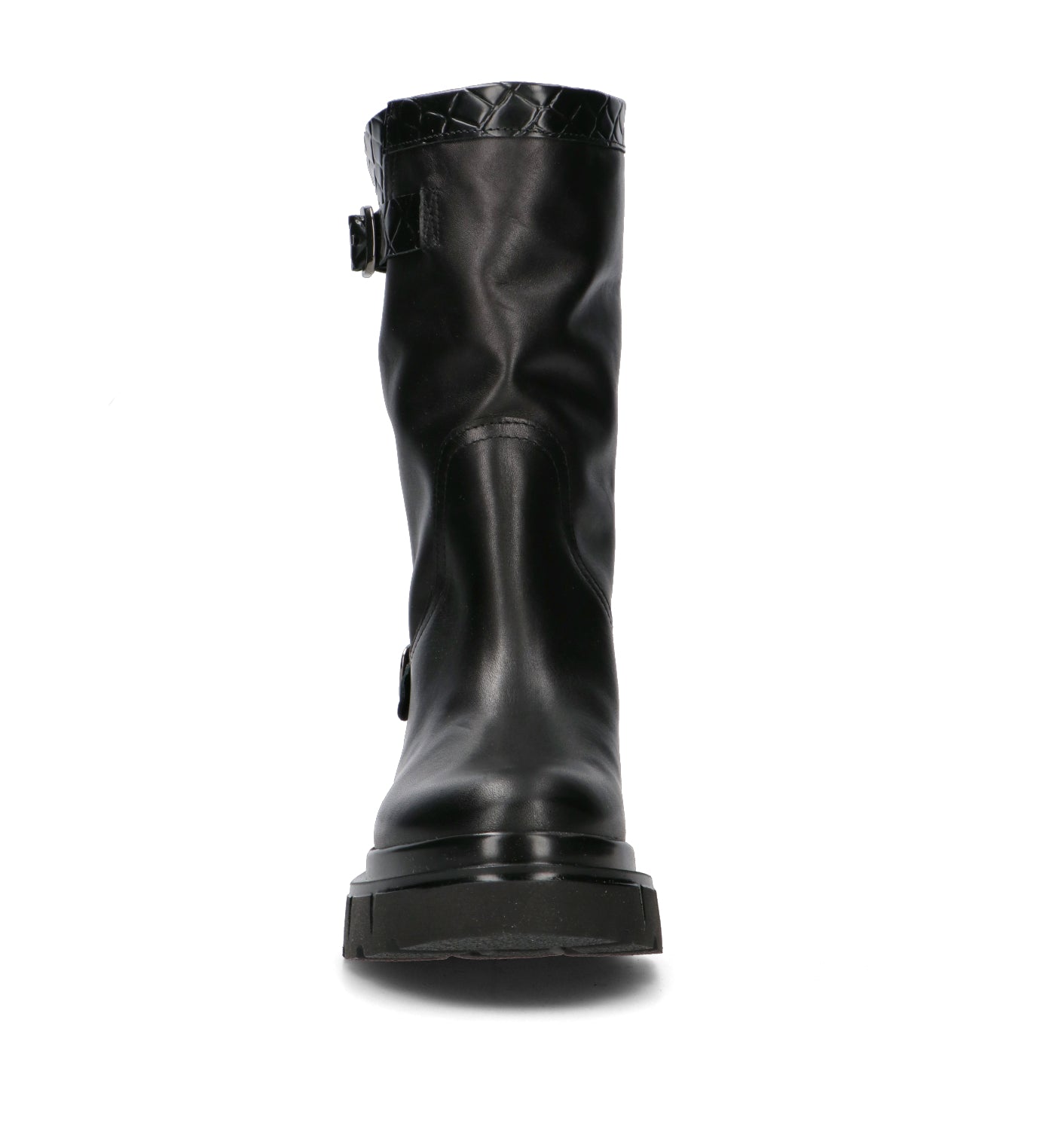GIO+ Stivale donna nero in pelle