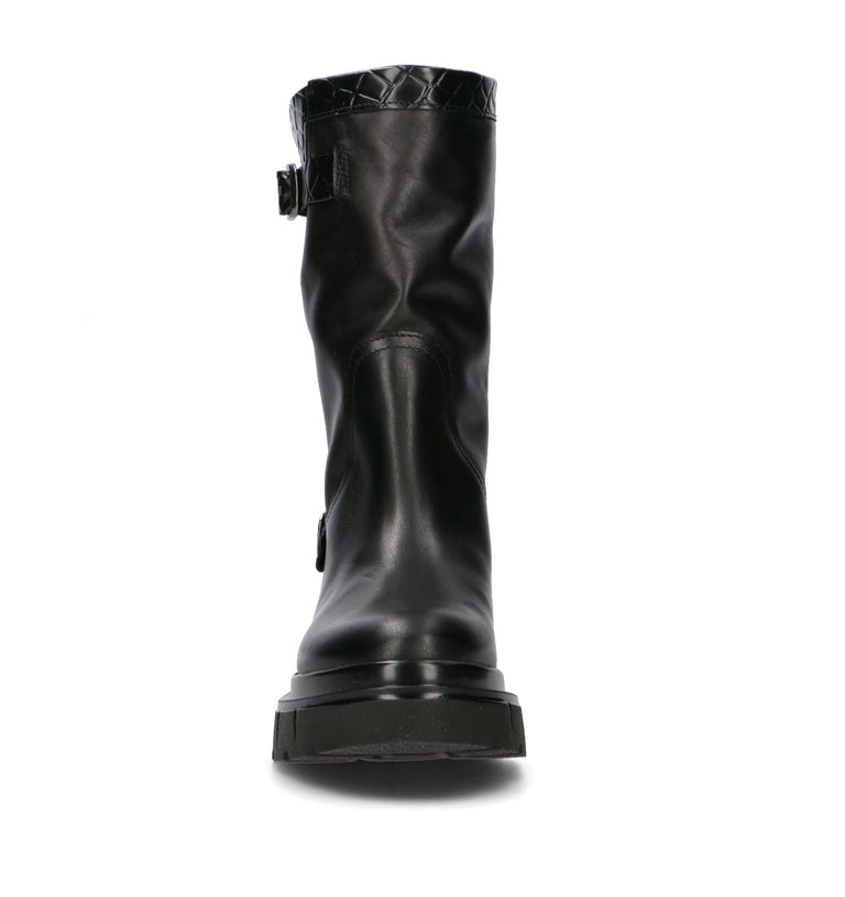 GIO+ Stivale donna nero in pelle