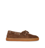 COPENHAGEN Scarpa barca donna marrone in suede