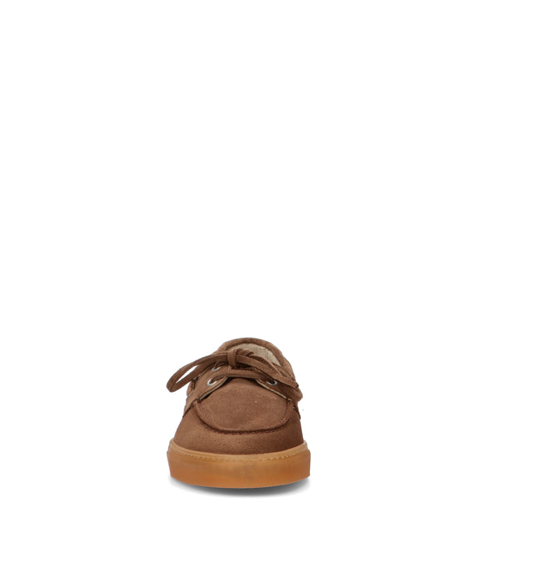 COPENHAGEN Scarpa barca donna marrone in suede