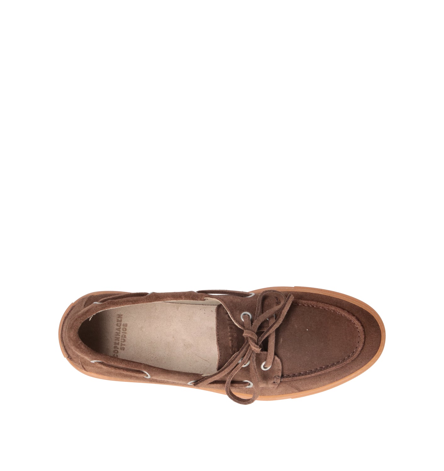 COPENHAGEN Scarpa barca donna marrone in suede