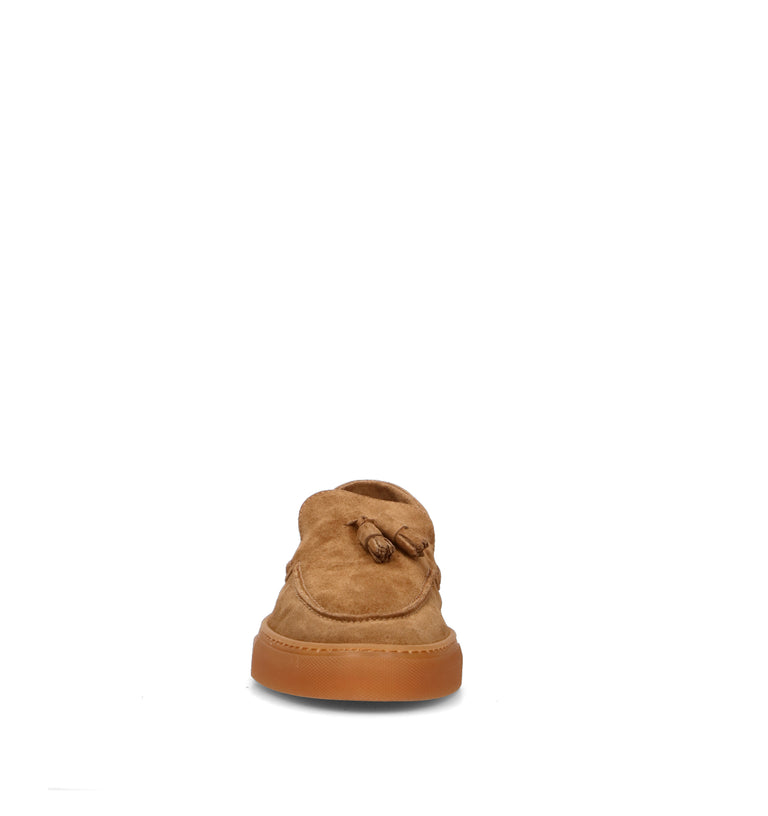 COPENHAGEN Mocassino uomo marrone in suede