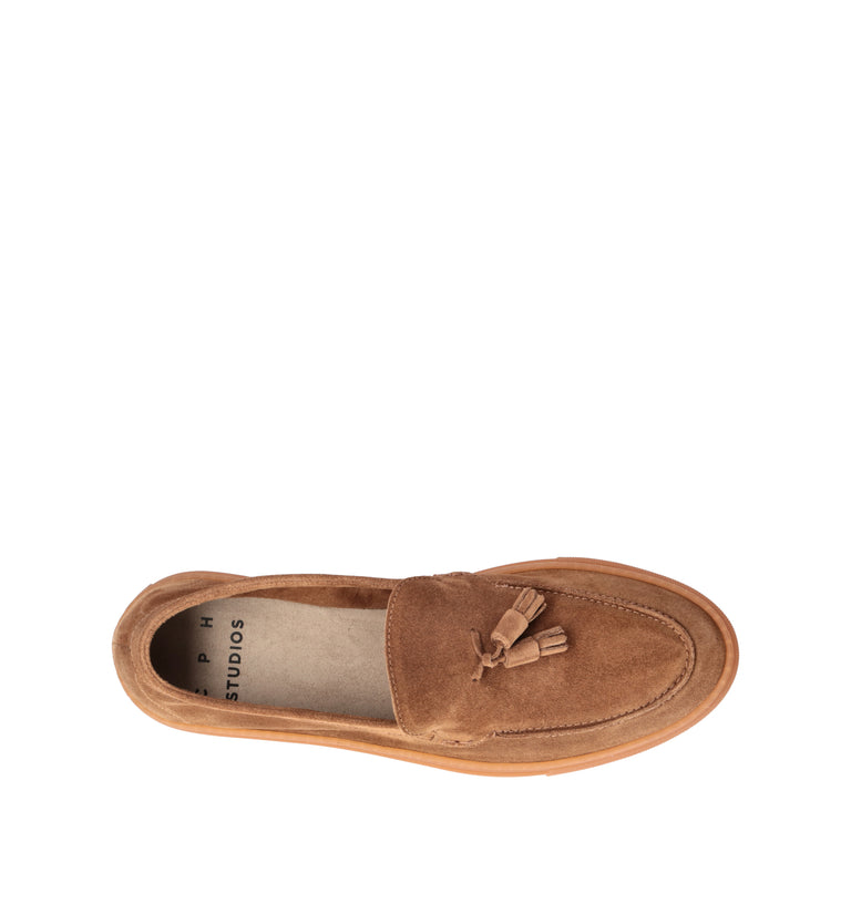 COPENHAGEN Mocassino uomo marrone in suede