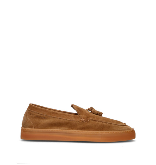COPENHAGEN Mocassino uomo marrone in suede