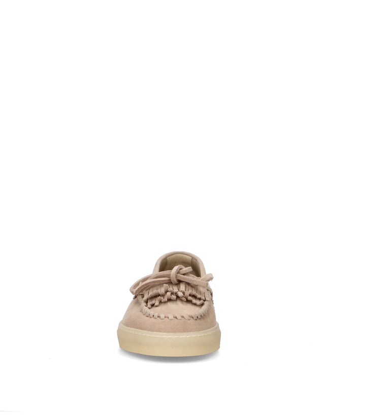 COPENHAGEN Mocassino donna sabbia in suede