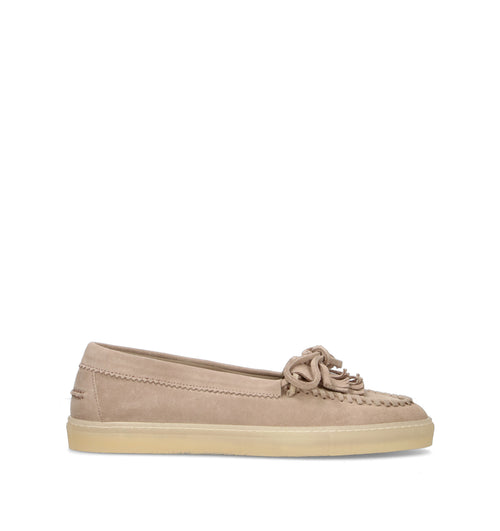 COPENHAGEN Mocassino donna sabbia in suede