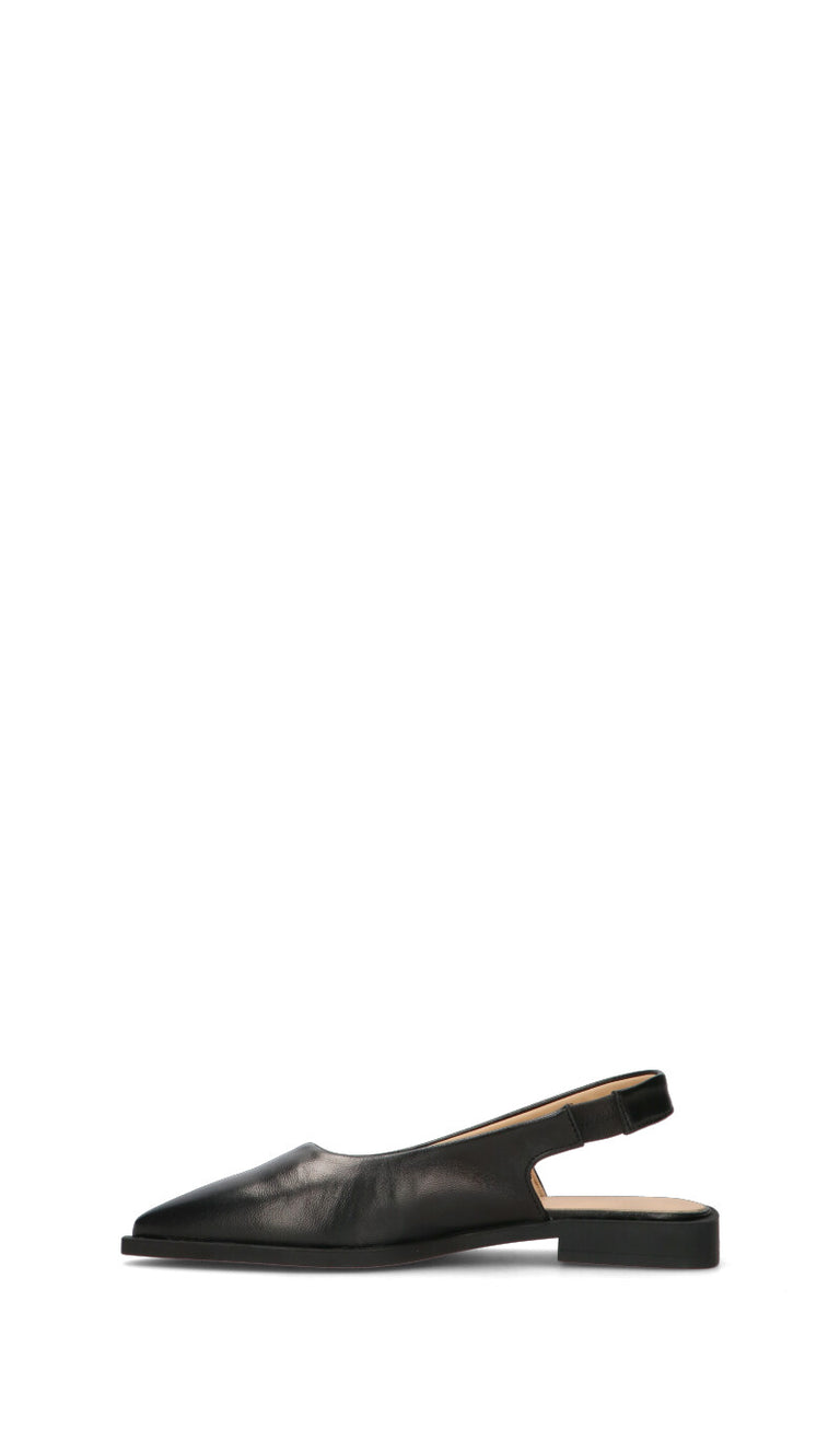 COPENHANGEN Slingback donna nera in pelle