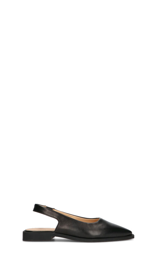 COPENHANGEN Slingback donna nera in pelle