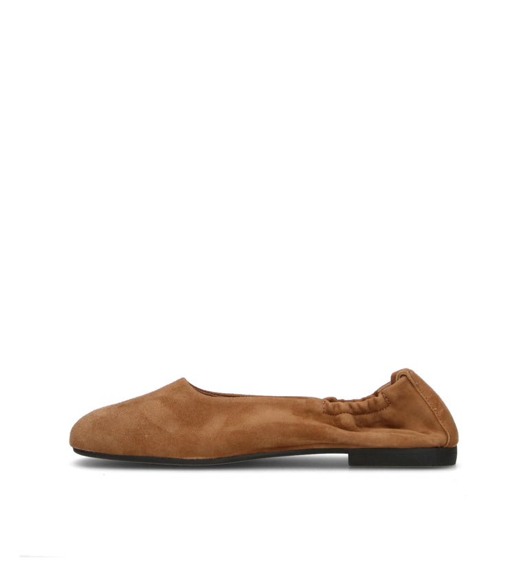 COPENHAGEN Ballerina donna marrone in suede