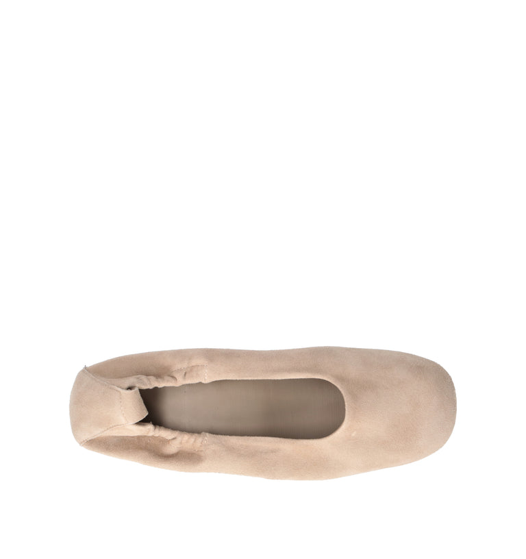 COPENHAGEN Ballerina donna sabbia in suede