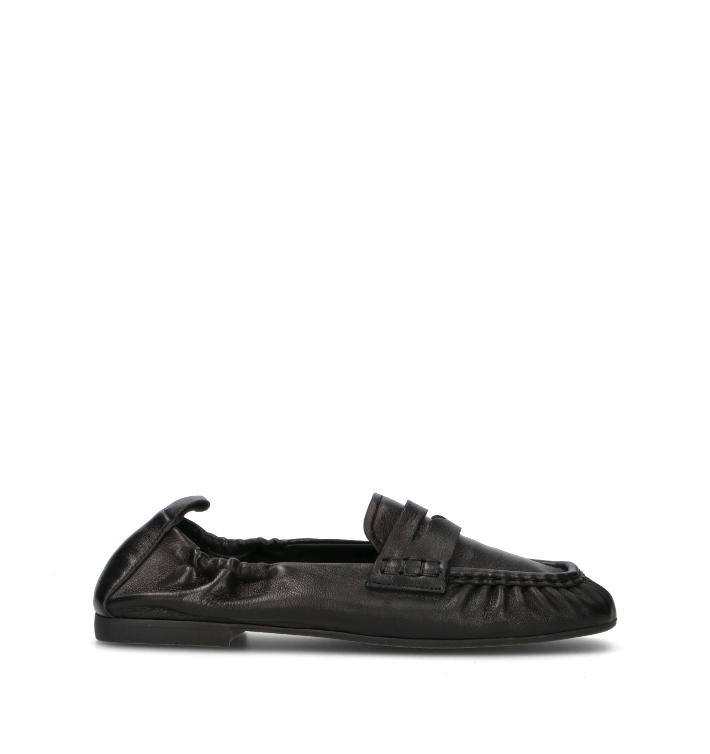 COPENHAGEN Mocassino donna nero in pelle