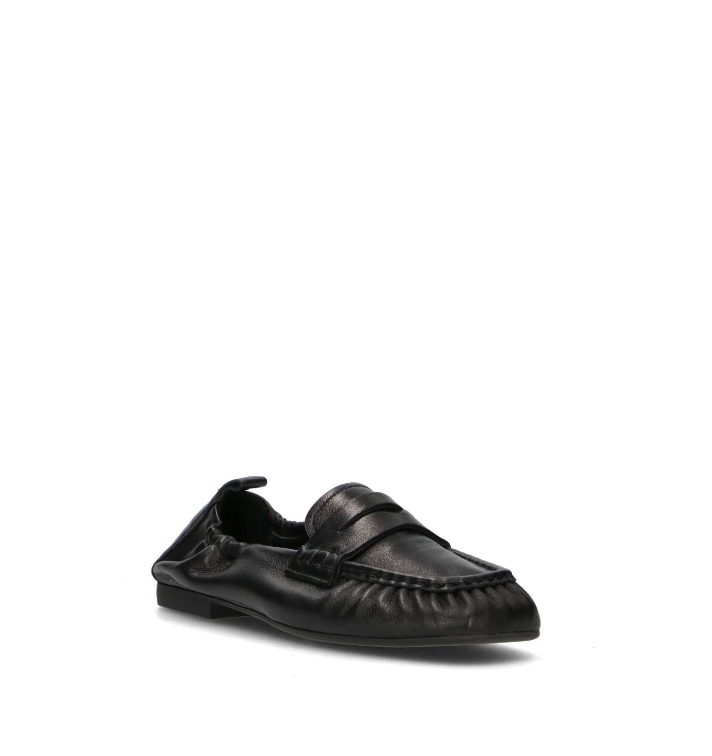 COPENHAGEN Mocassino donna nero in pelle