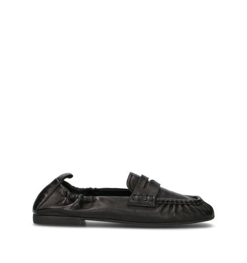 COPENHAGEN Mocassino donna nero in pelle