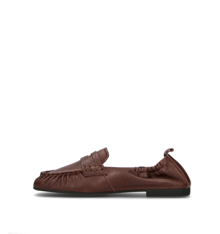 COPENHAGEN Mocassino donna marrone in pelle