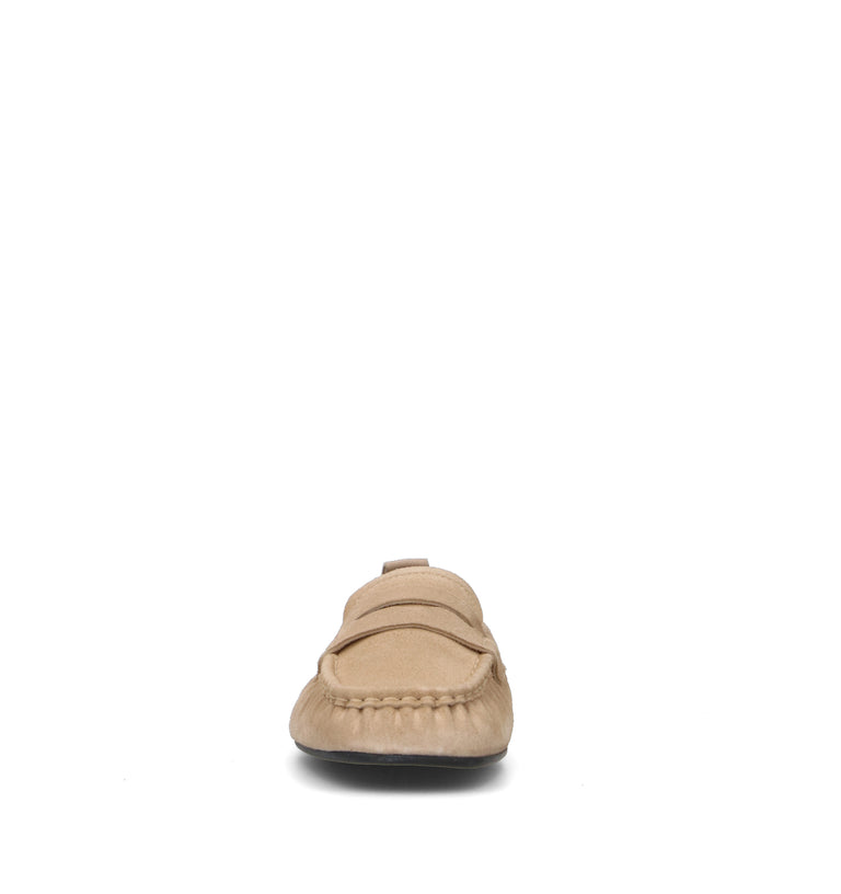 COPENHAGEN Mocassino donna sabbia in suede
