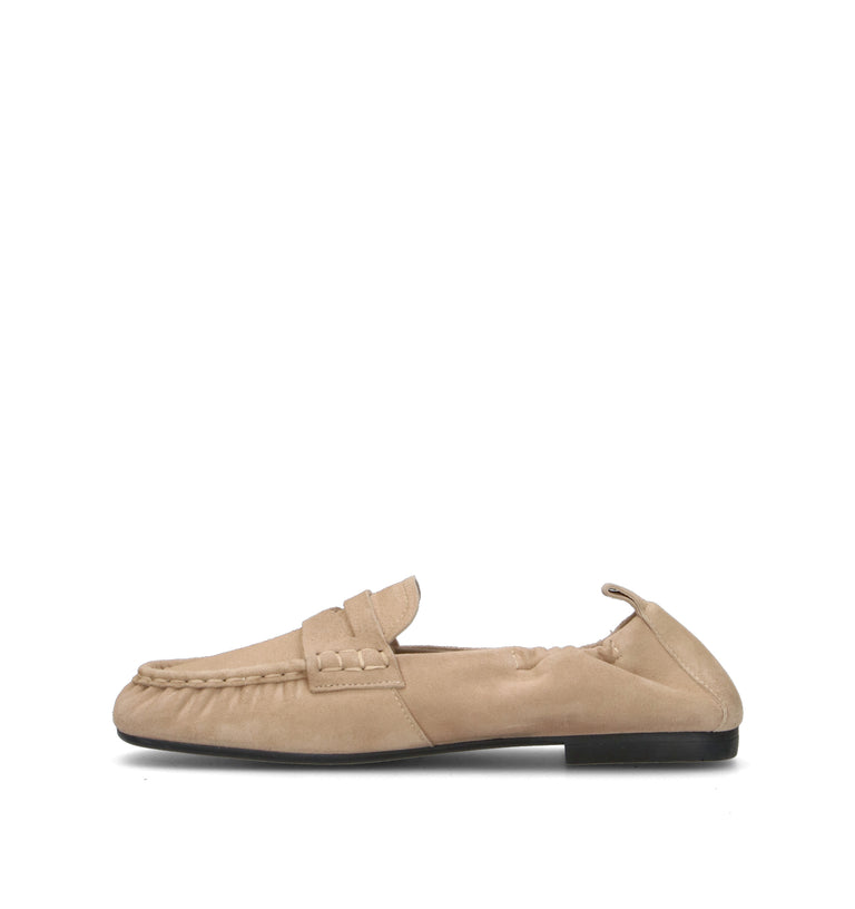COPENHAGEN Mocassino donna sabbia in suede