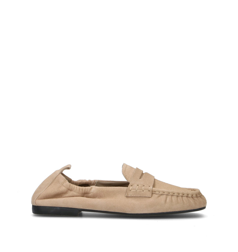 COPENHAGEN Mocassino donna sabbia in suede