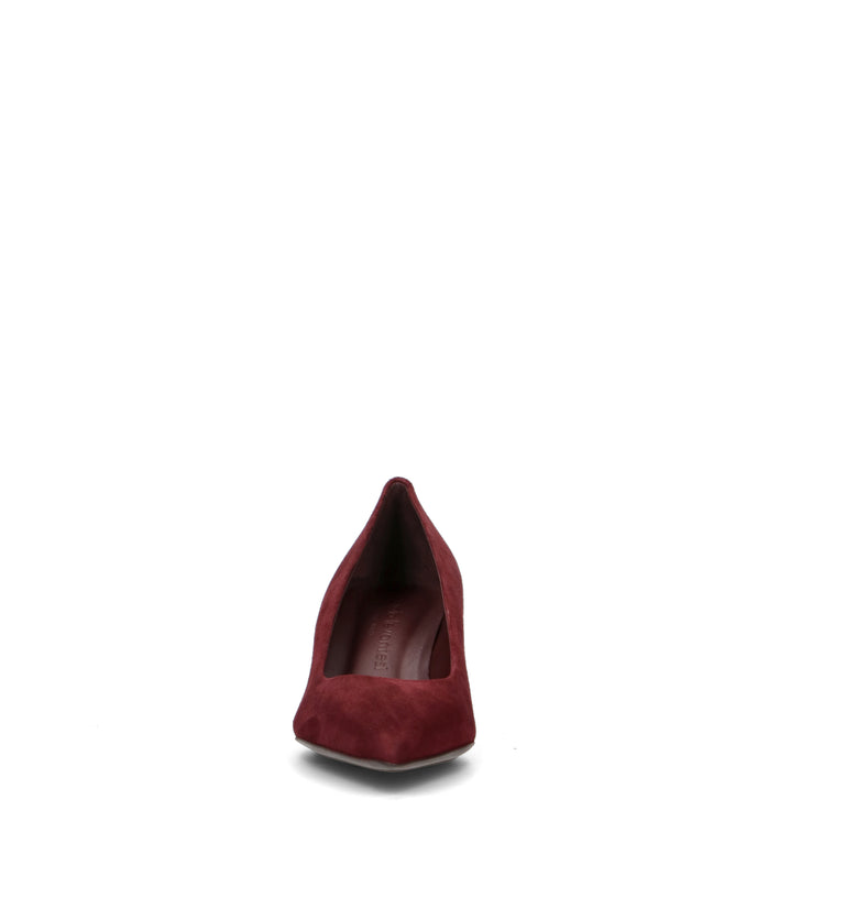 SERGIO LEVANTESI Décolleté donna bordeaux in suede