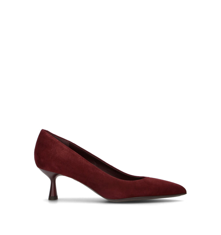 SERGIO LEVANTESI Décolleté donna bordeaux in suede