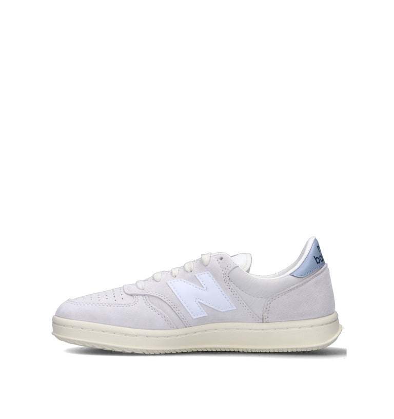 NEW BALANCE T500 Sneaker uomo bianca in suede