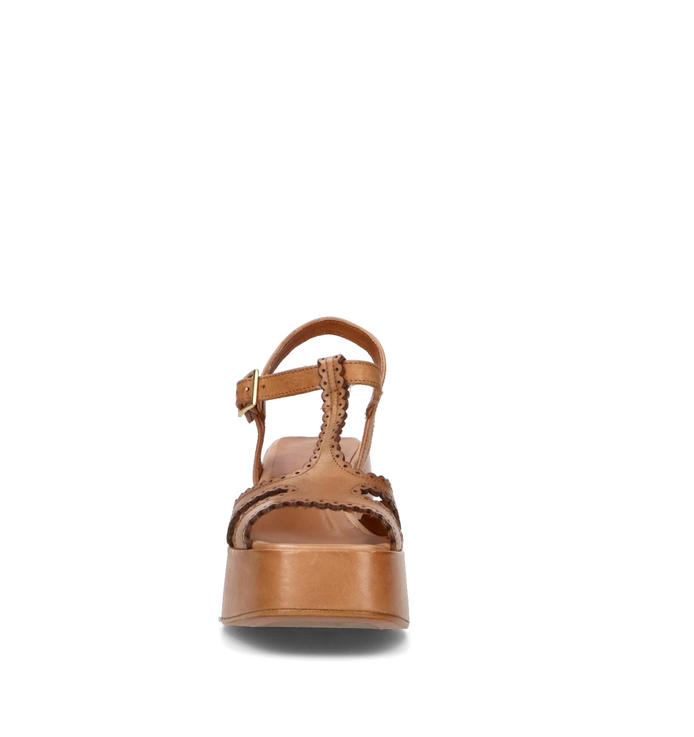 CURIOSITE Sandalo donna marrone in pelle