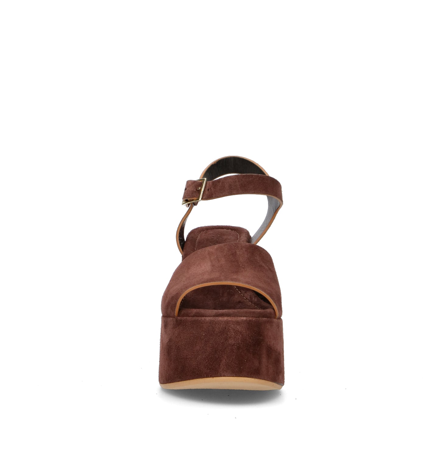 CURIOSITE Sandalo donna marrone in suede