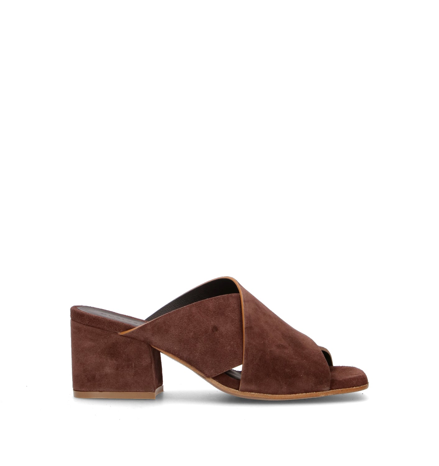 CURIOSITE Sandalo donna marrone in suede