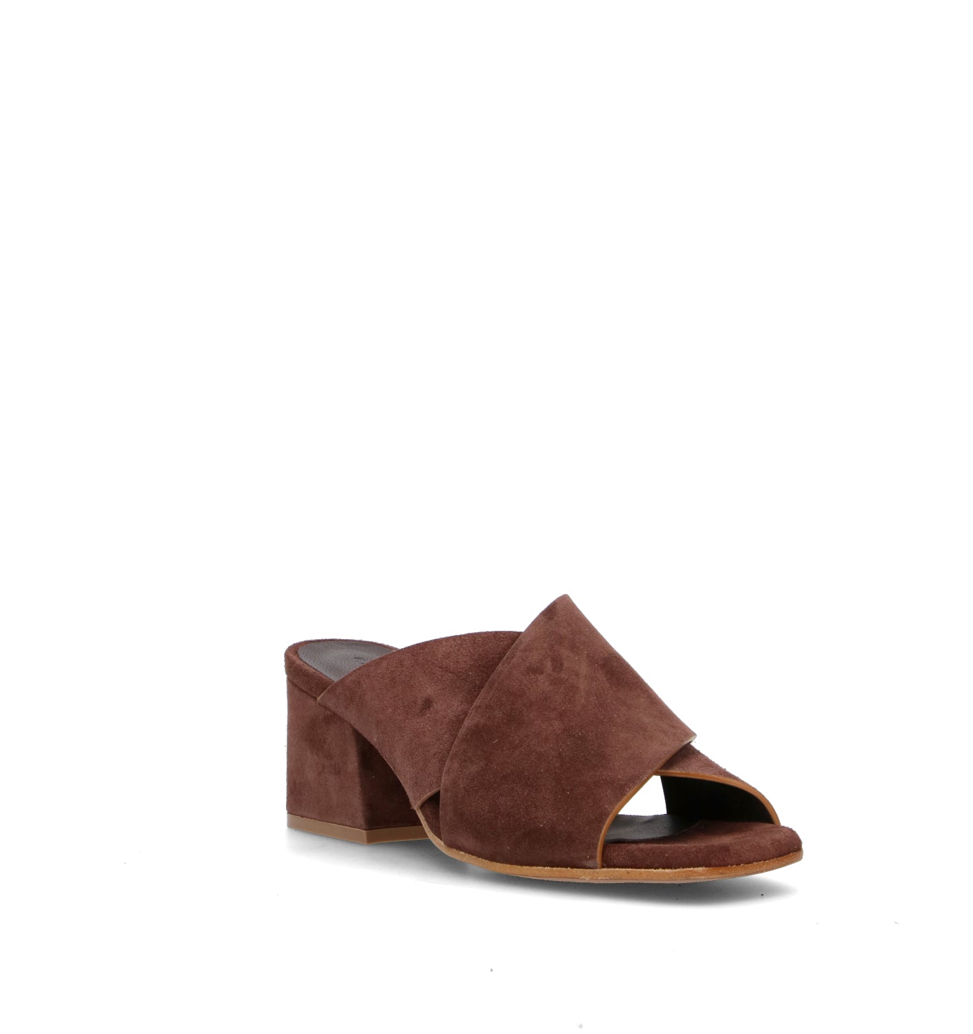 CURIOSITE Sandalo donna marrone in suede