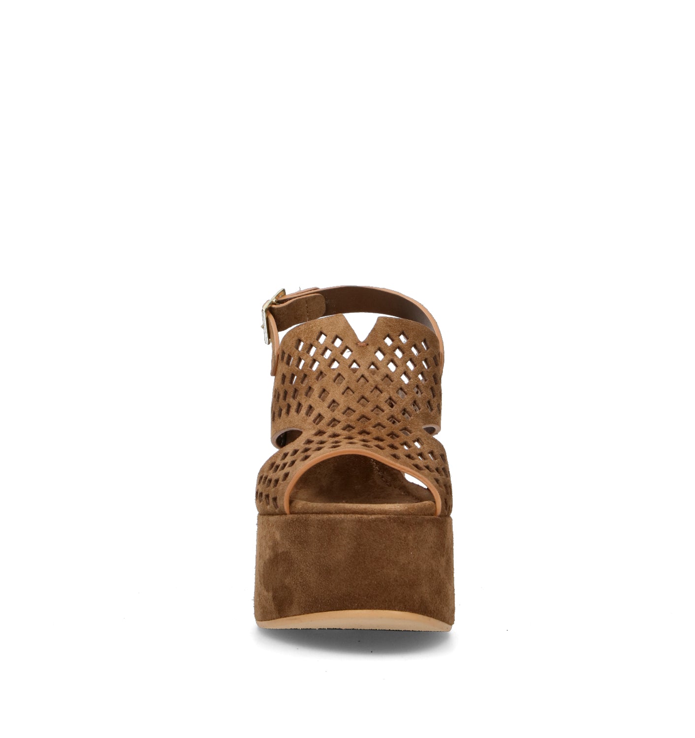 CURIOSITE Sandalo donna marrone in suede