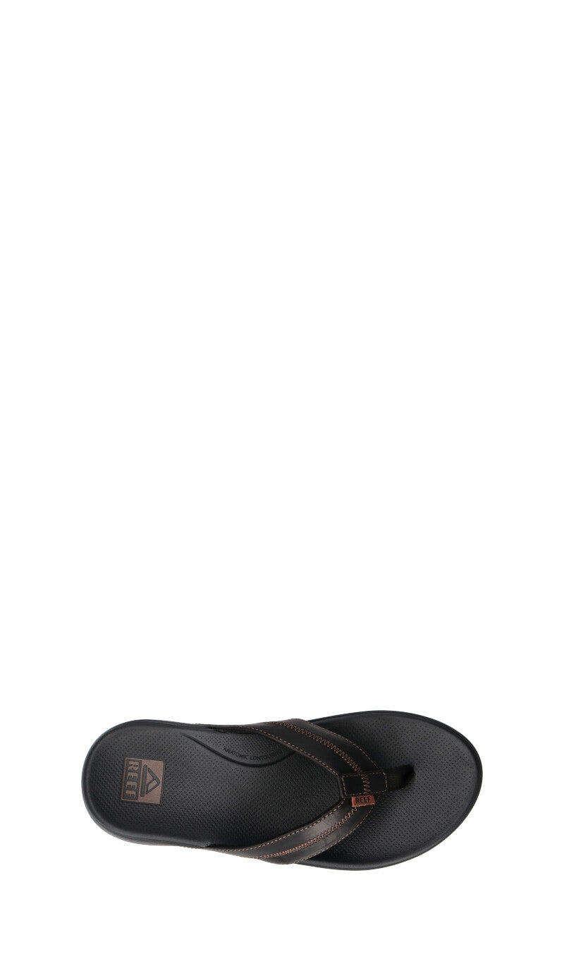 REEF Infradito uomo nera in pelle