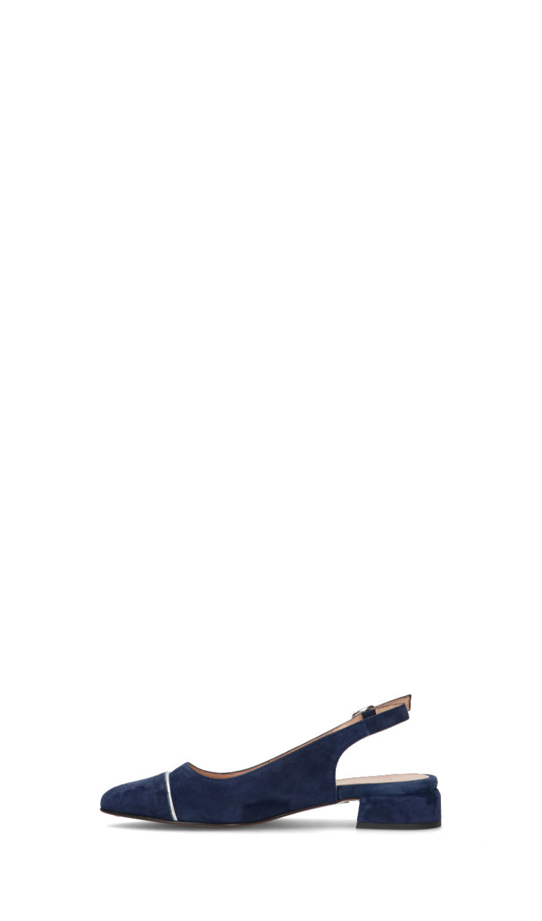 CINZIA VALLE Slingback donna blu in suede